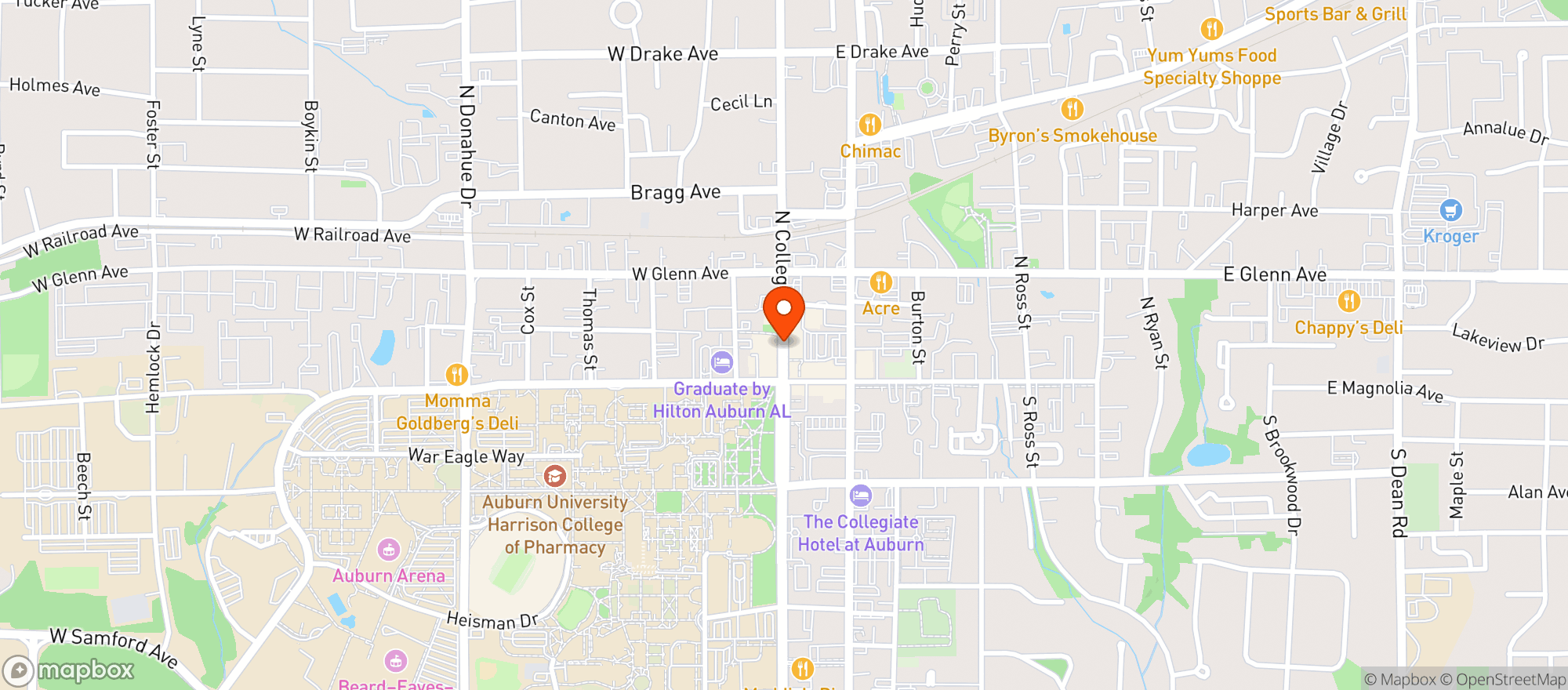 Map showing Mellow Mushroom Pizza