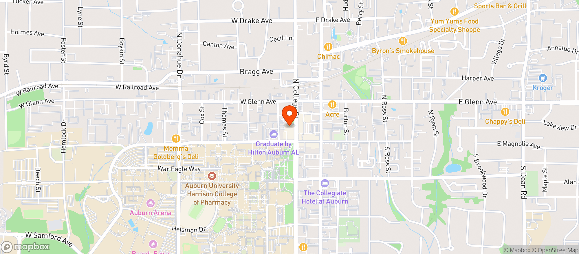 Map showing Target Store #3421