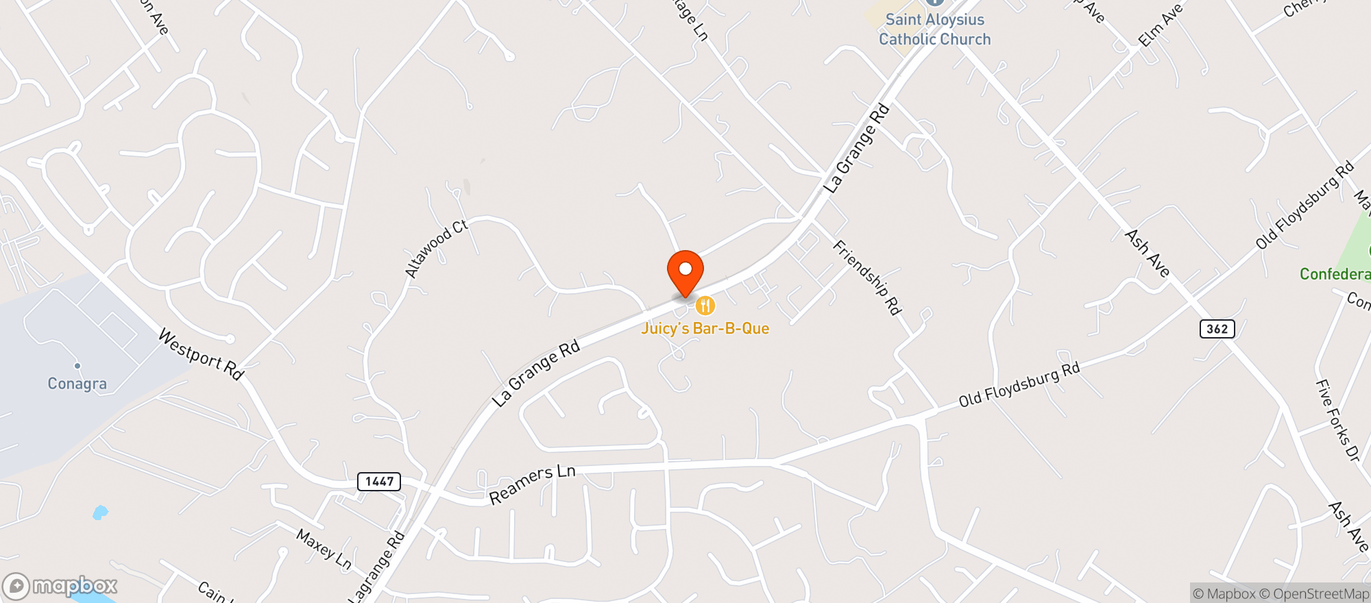 Map showing Sav A Step Food Mart