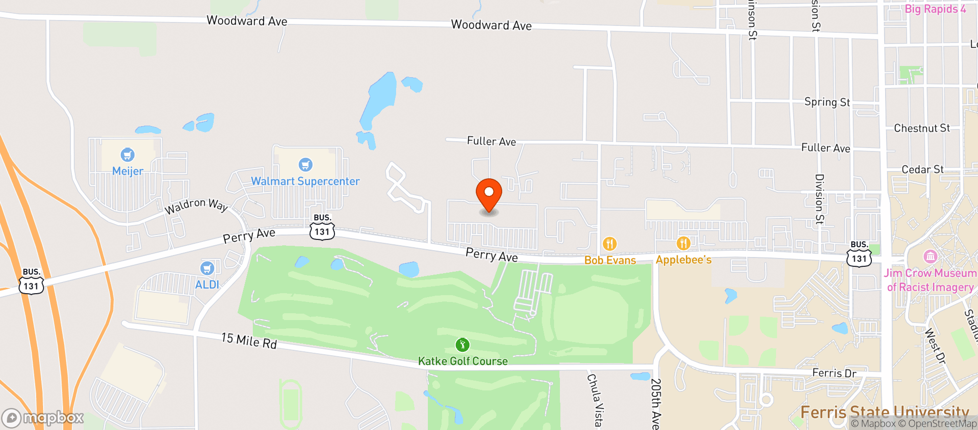 Map showing Buffalo Wild Wings Gril #3490