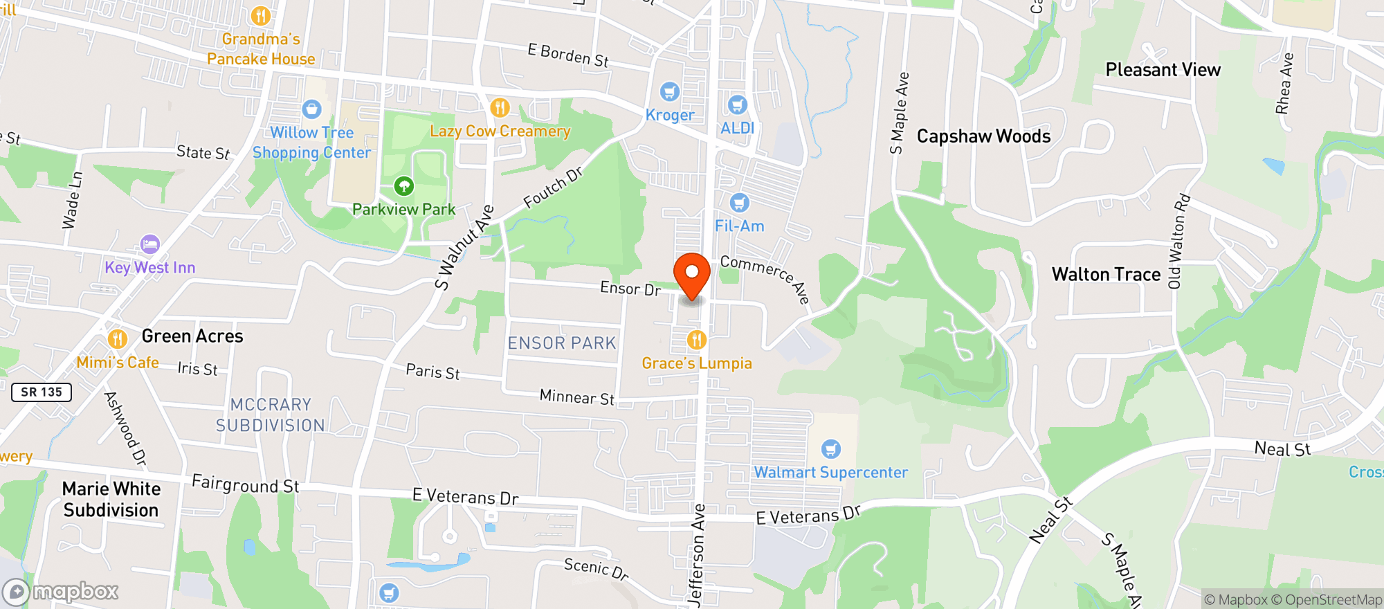 Map showing Happy Hour Wine & Liquor