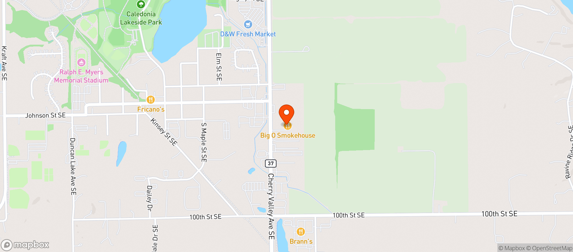 Map showing Little O Marketplace
