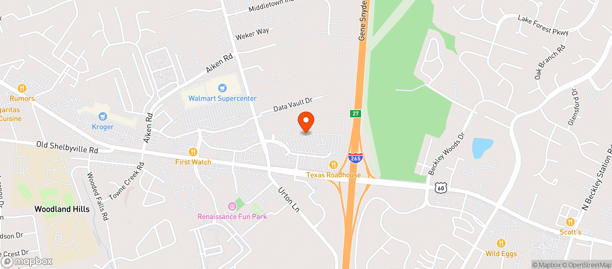 Map showing LIQ BARN - MIDDLETOWN