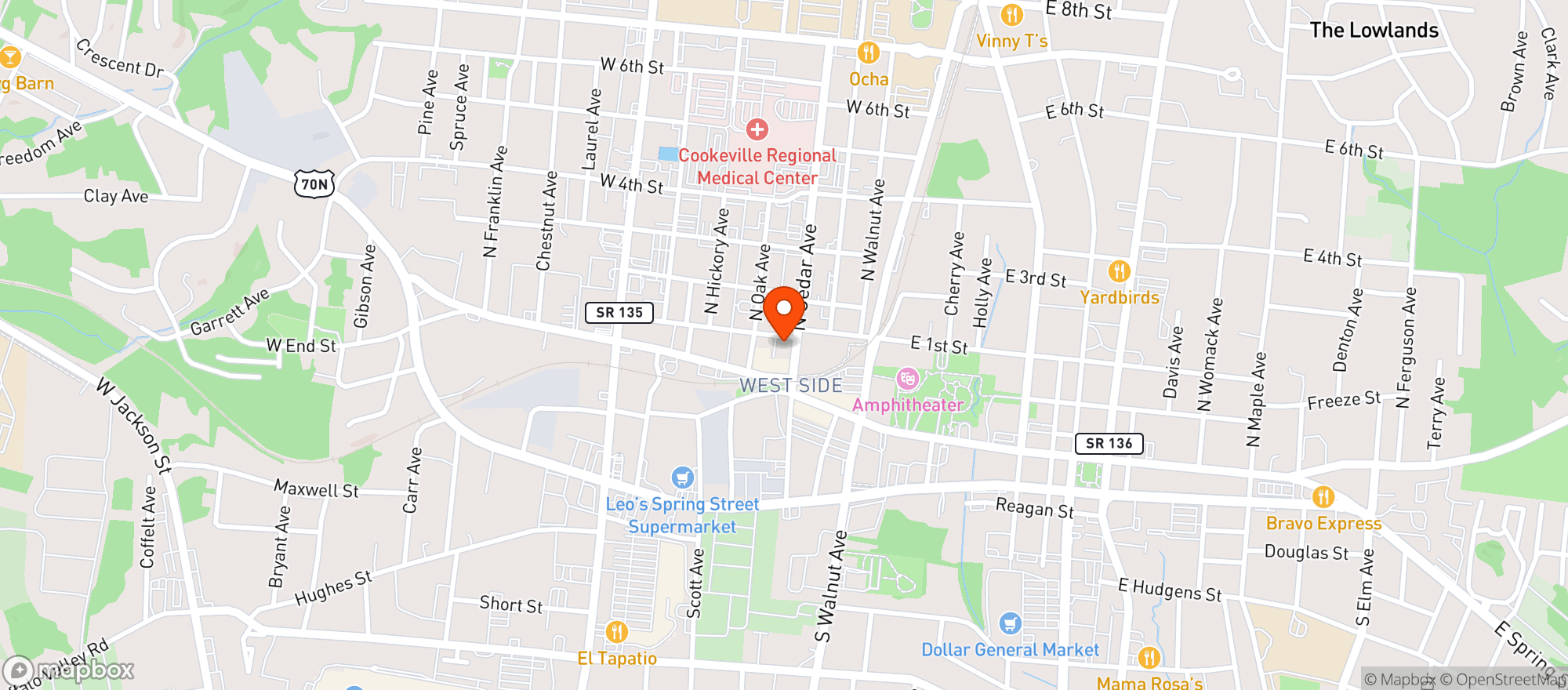 Map showing Father Tom's Pub