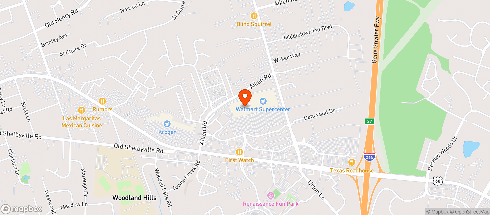 Map showing Target - Middletown