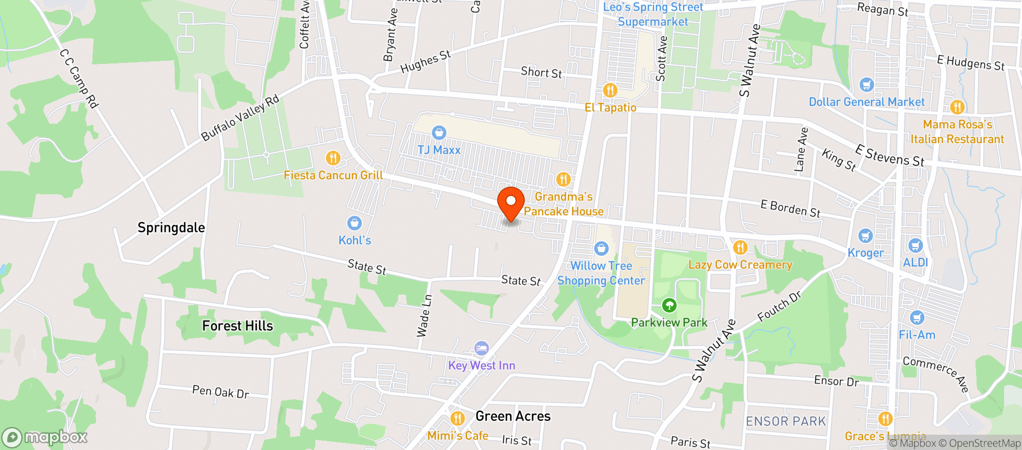 Map showing Gnc