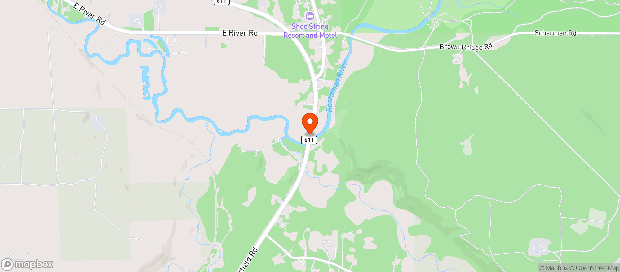Map showing MAYFIELD COUNTRY STORE