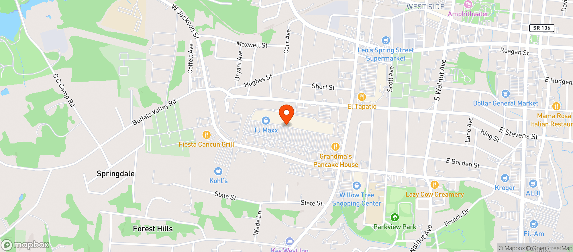Map showing Food Lion