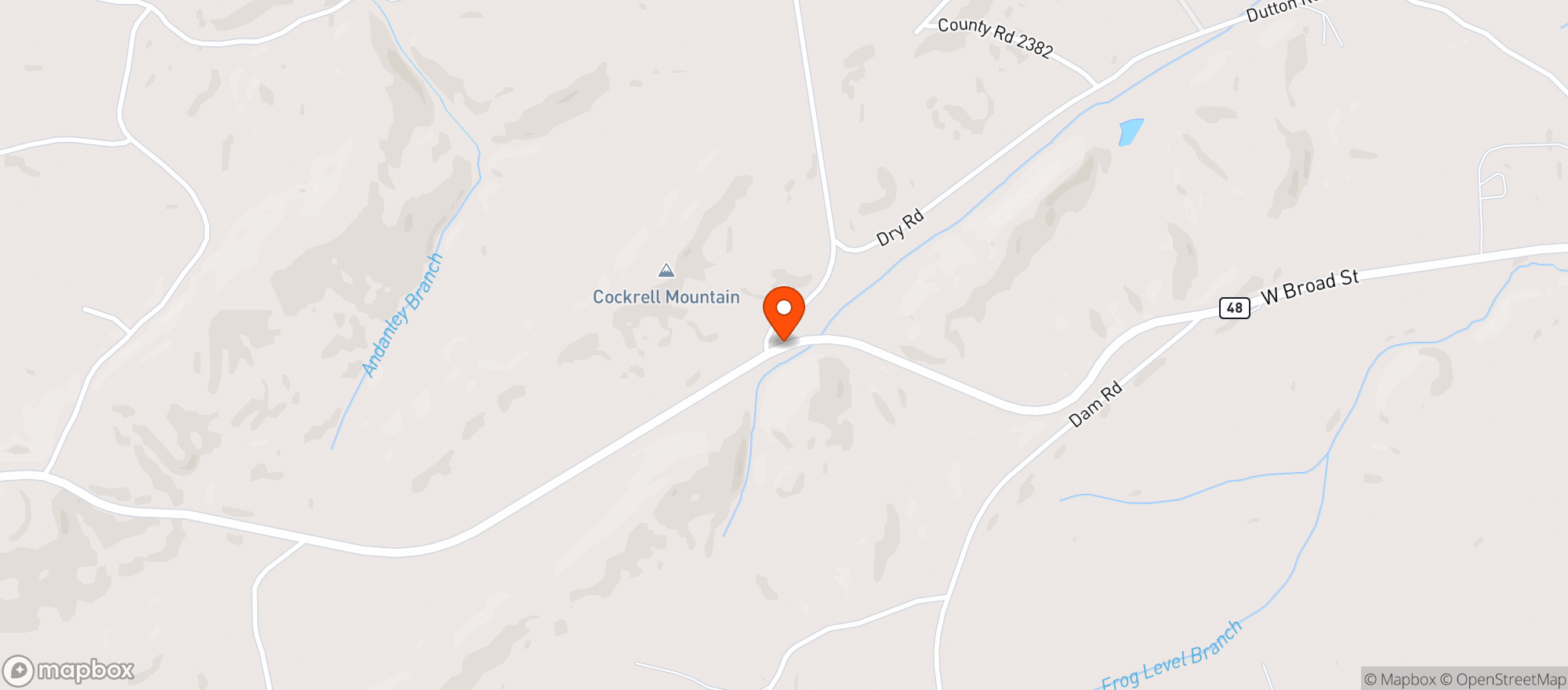 Map showing Lake Wedowee Bait & Tackle