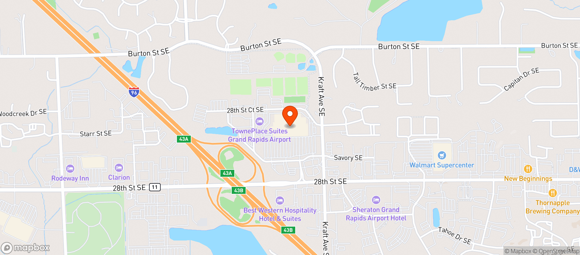 Map showing Meijer