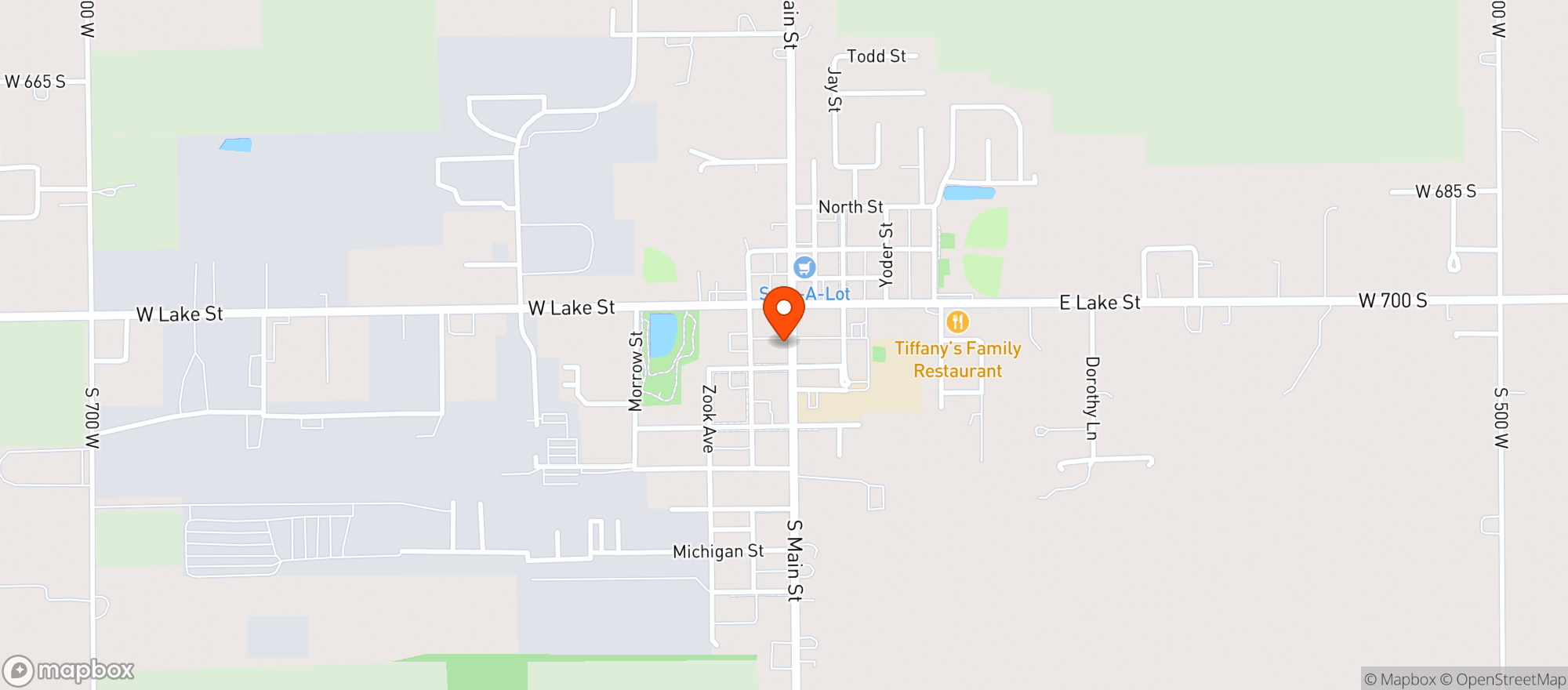 Map showing Northern Nutrtion LLC 'B'