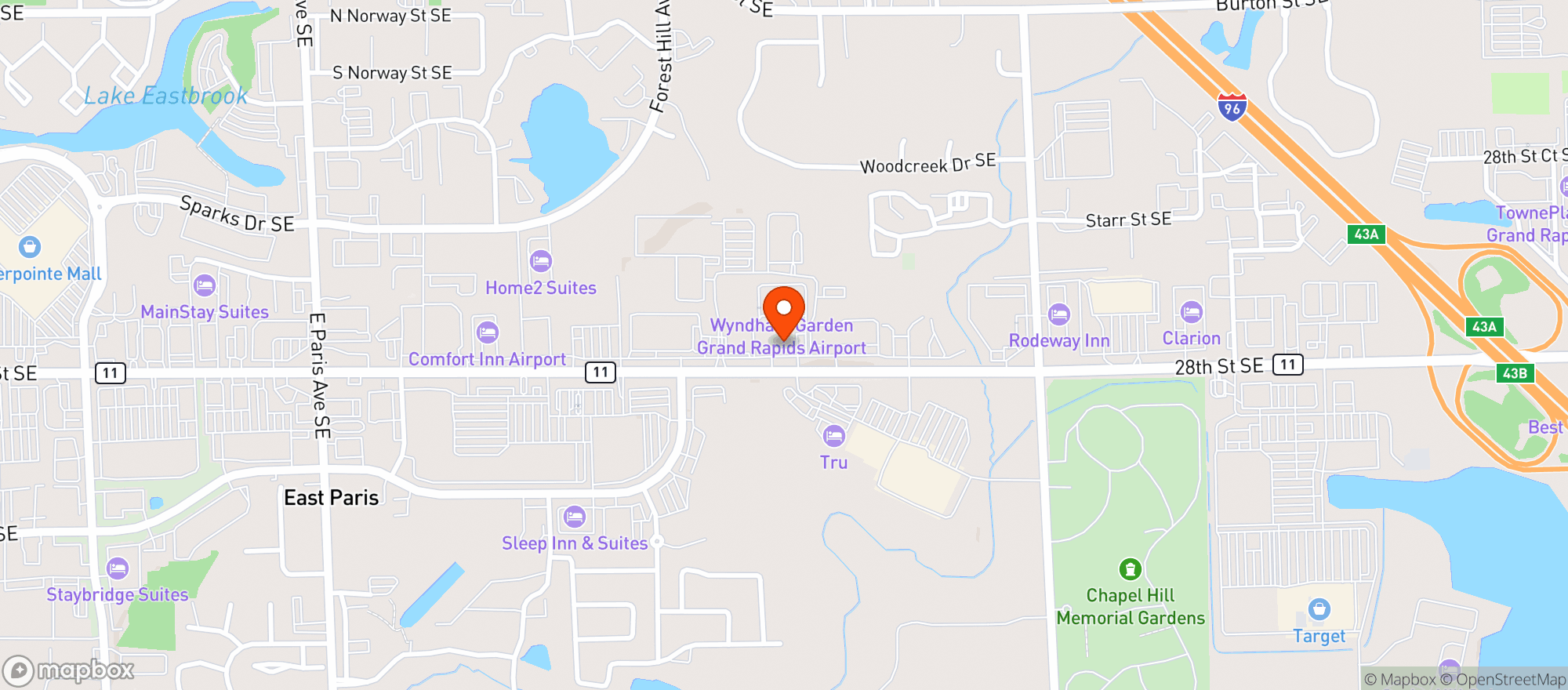 Map showing Coopers Hawk Winery & Restaurant