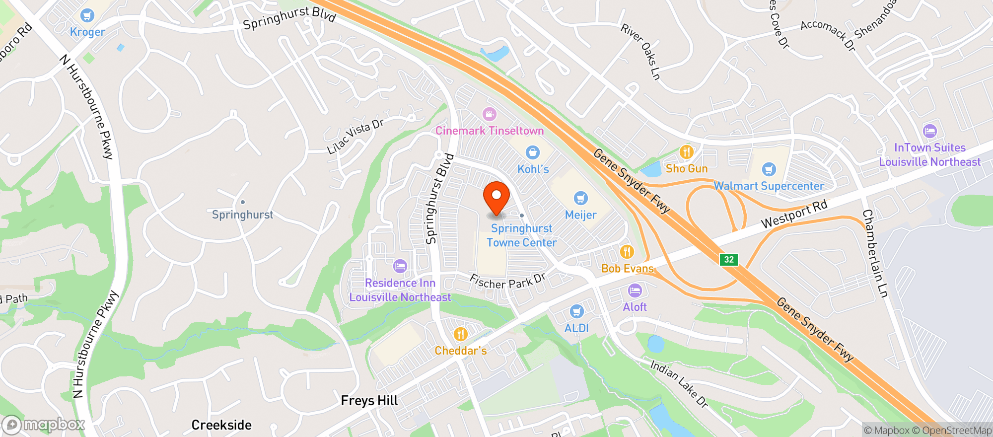 Map showing Liquor Barn #980