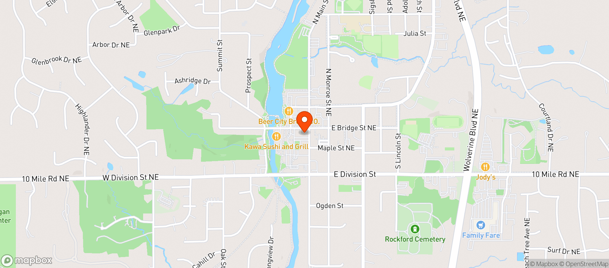 Map showing C Store #13
