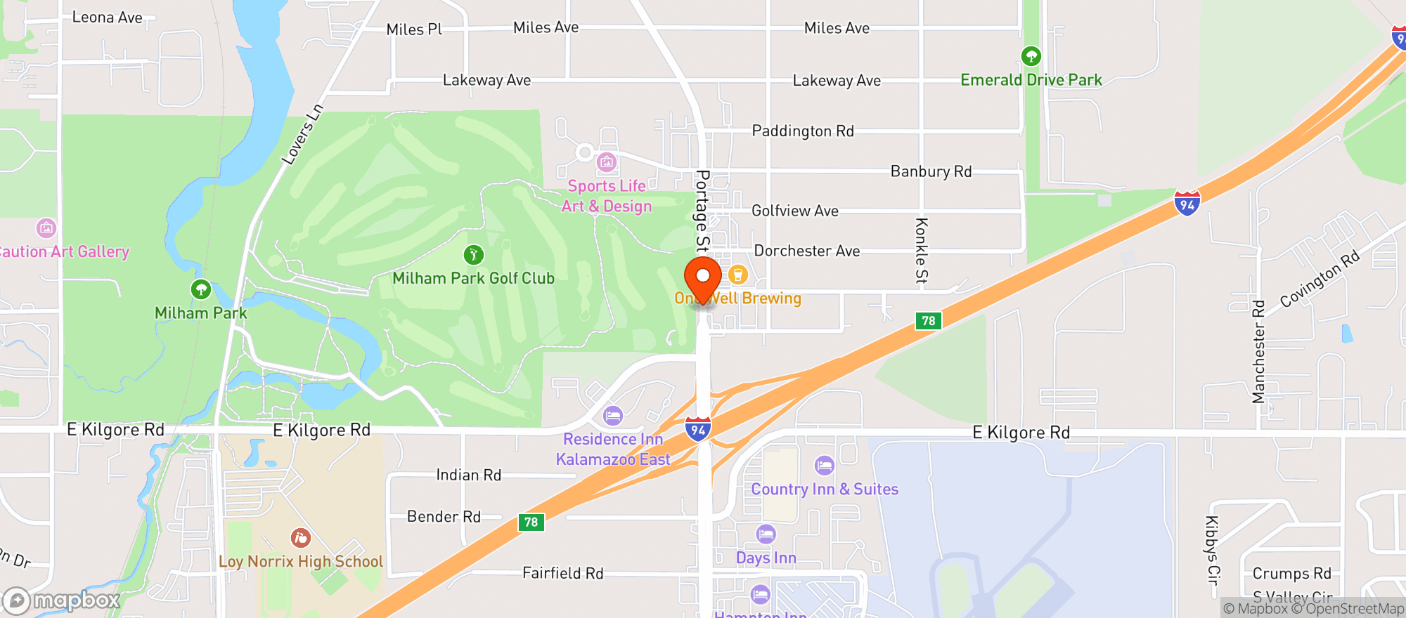 Map showing Puff Kalamazoo