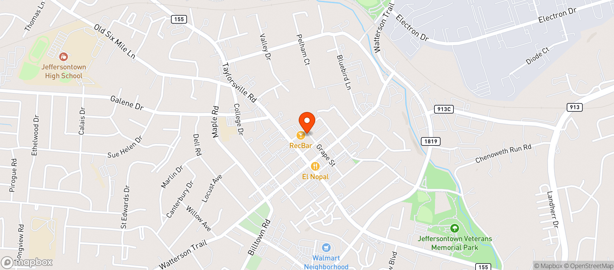 Map showing Recbar