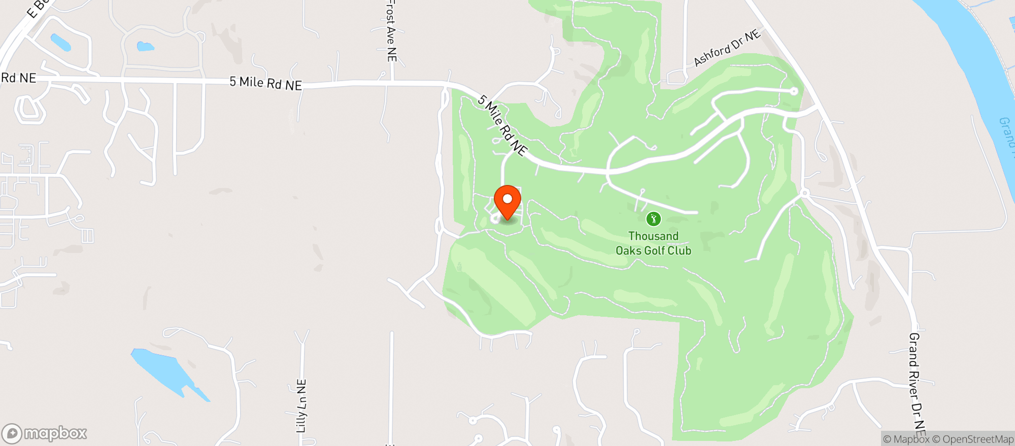Map showing Thousand Oaks