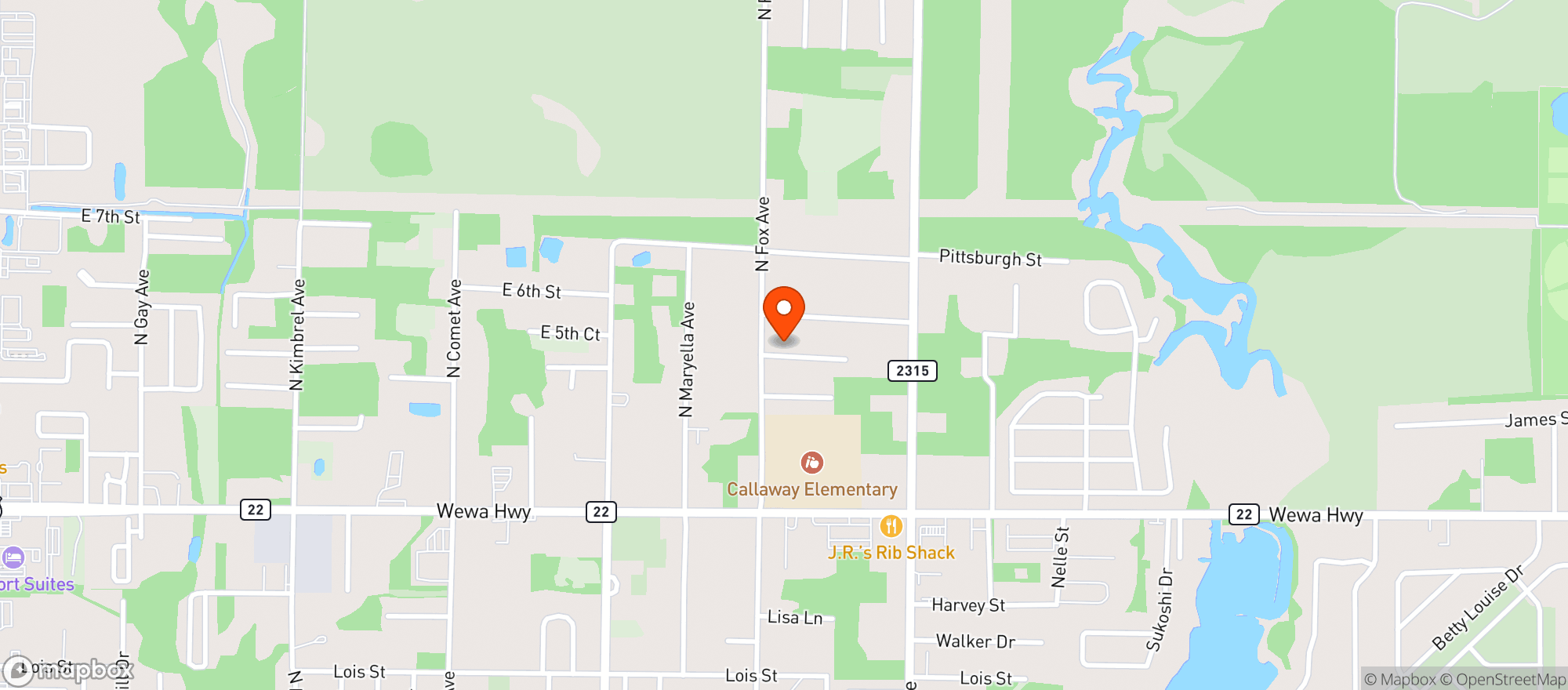 Map showing Herbal Wellness Llc - Panama City - Nebraska Street