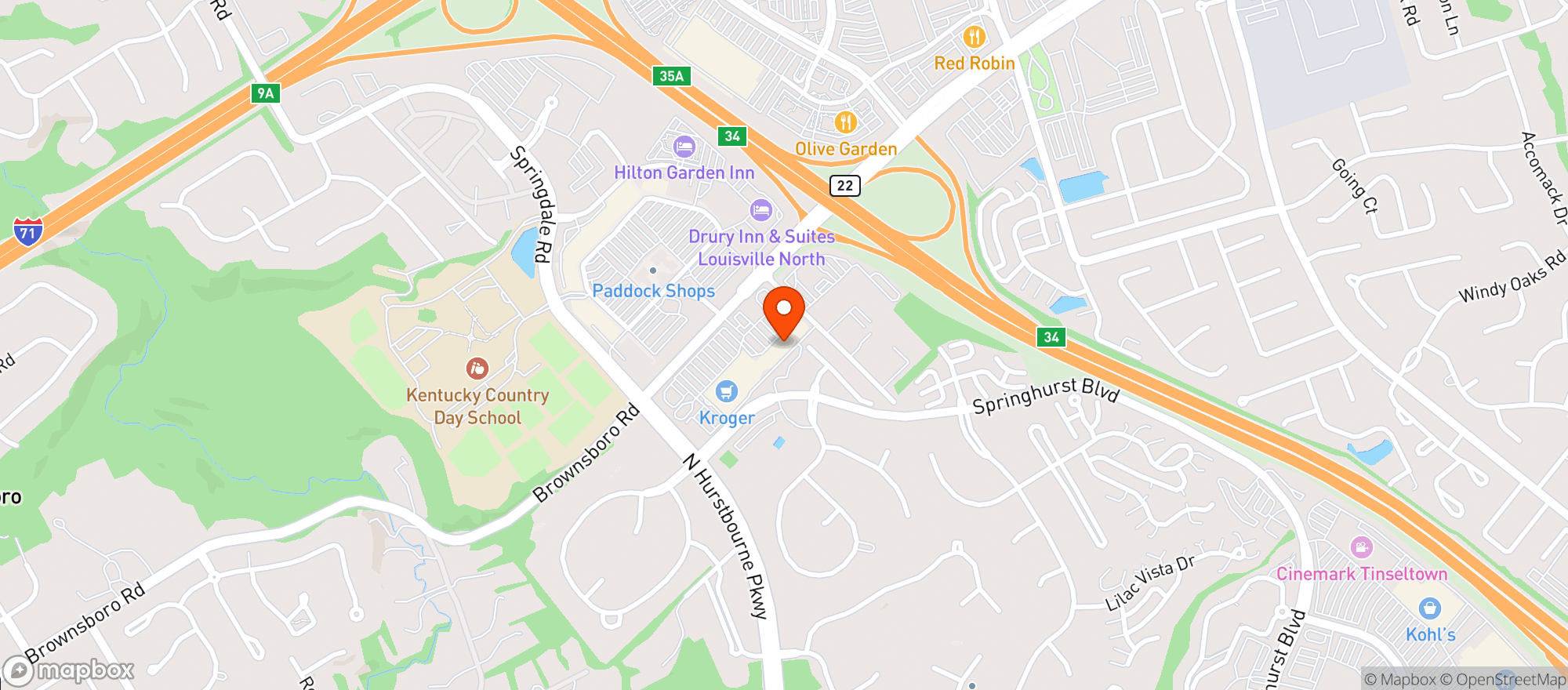 Map showing Gnc