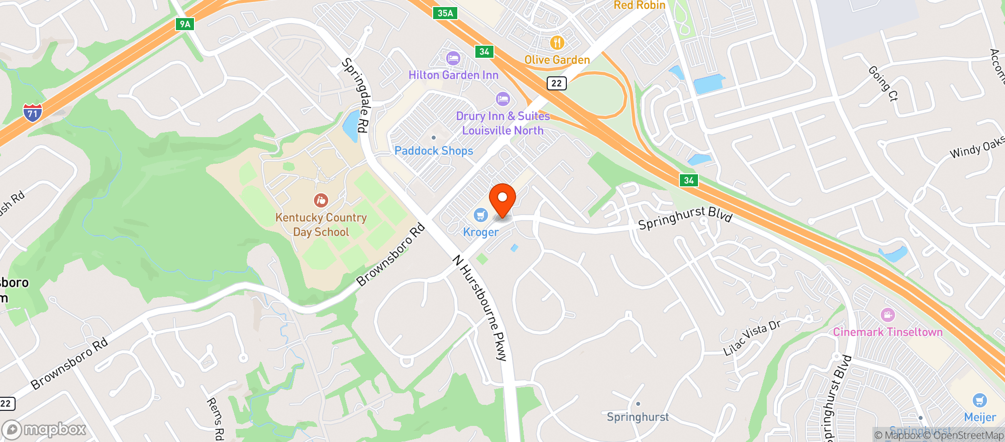 Map showing Liquor Junction
