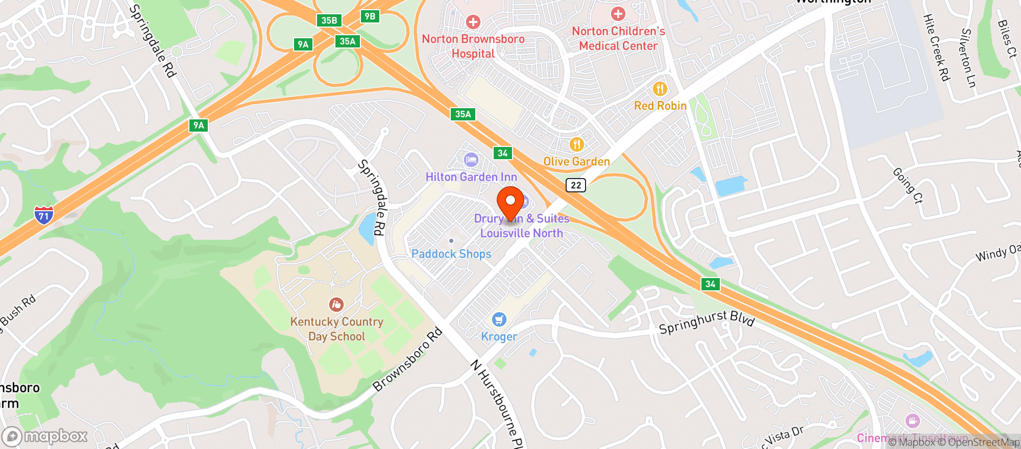 Map showing MALONES