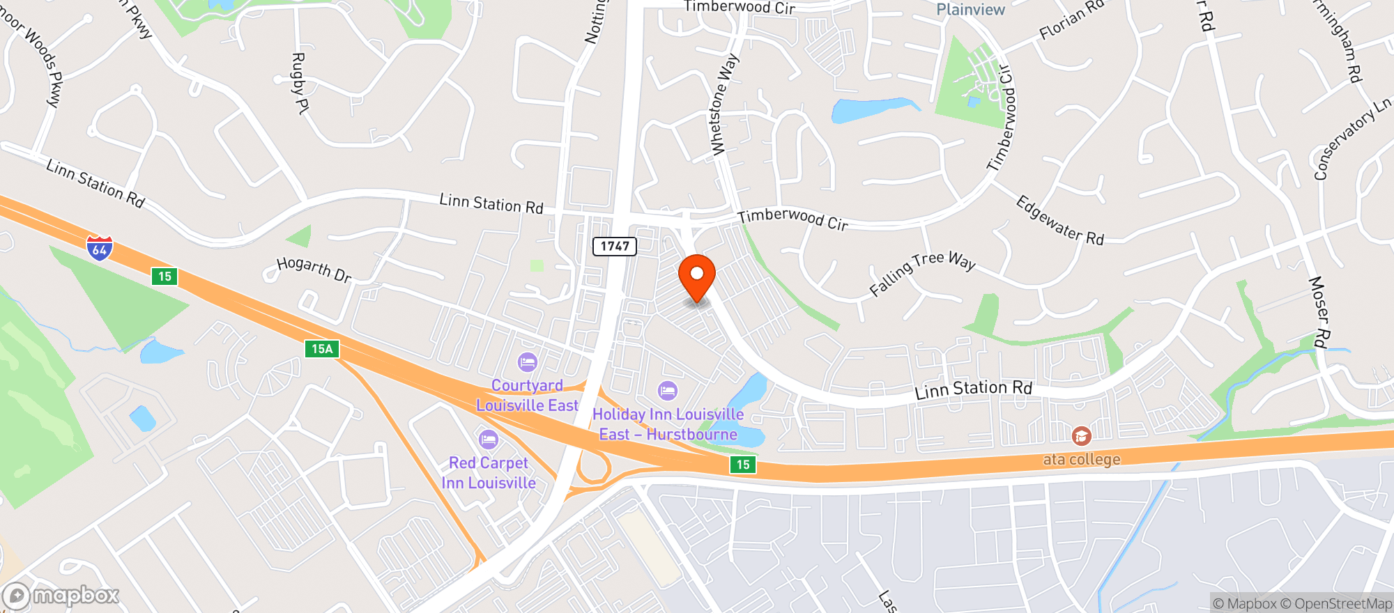 Map showing Kroger