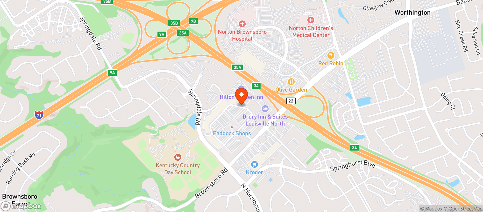 Map showing TOTAL WINE & MORE