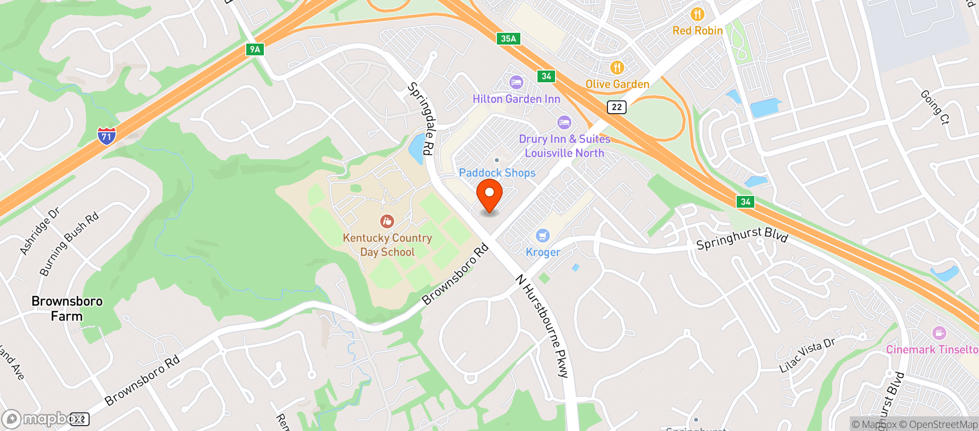 Map showing The Fresh Market
