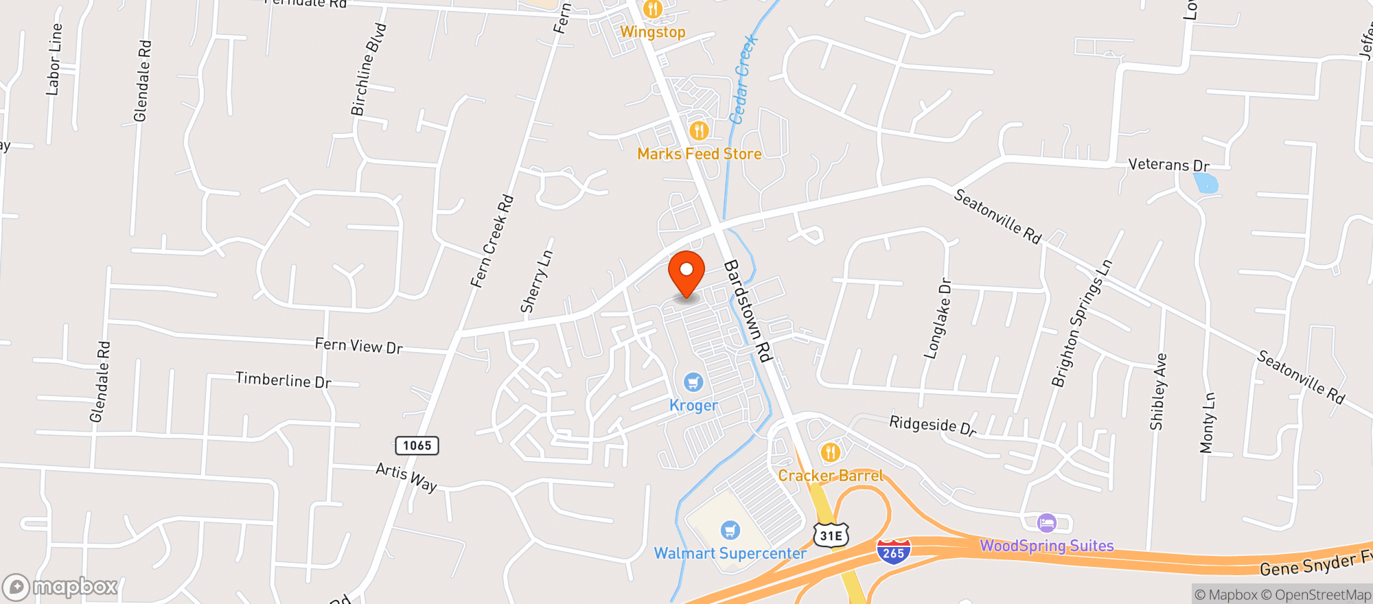 Map showing Gnc - 6841 - Cedar Springs S/C