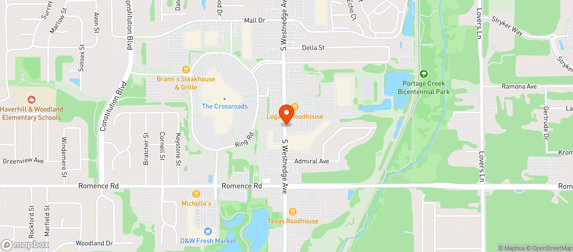 Map showing Target