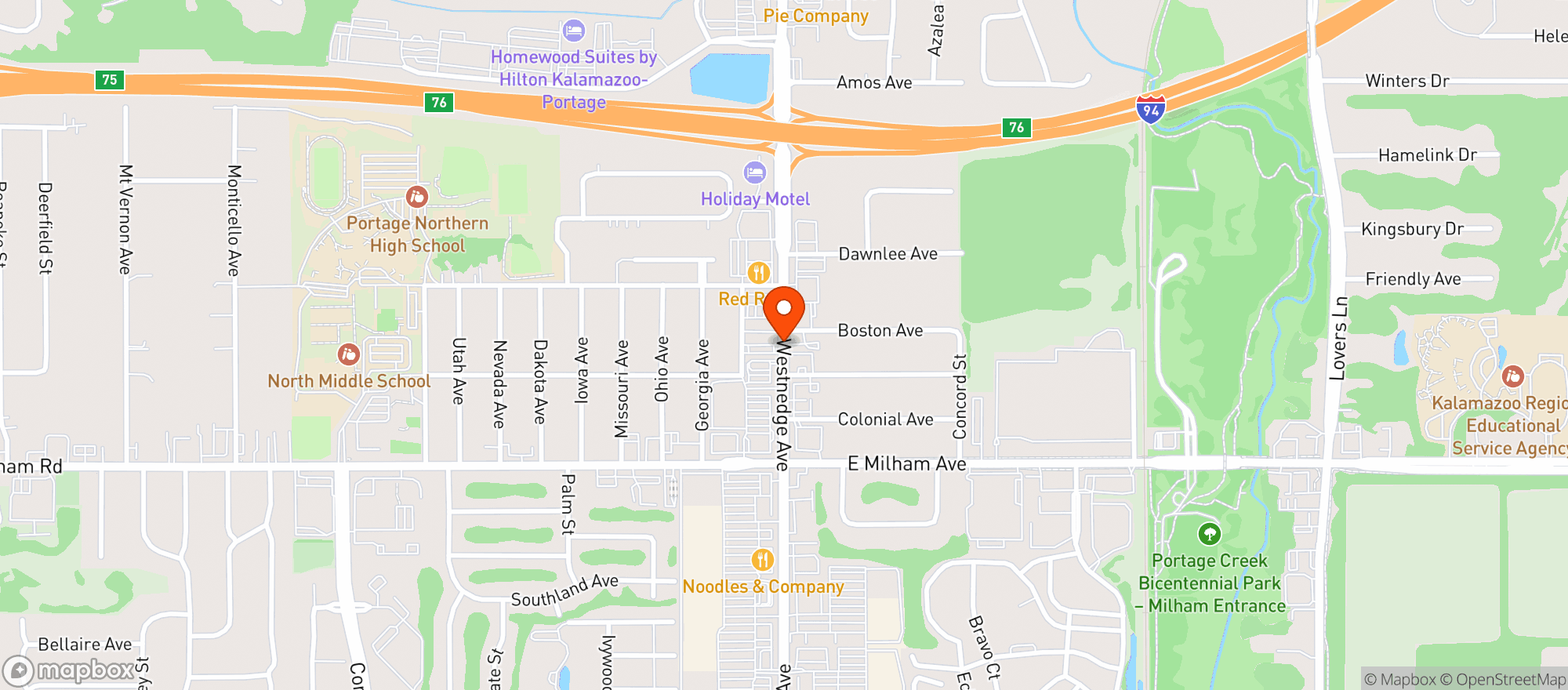Map showing Mint Cannabis - Portage