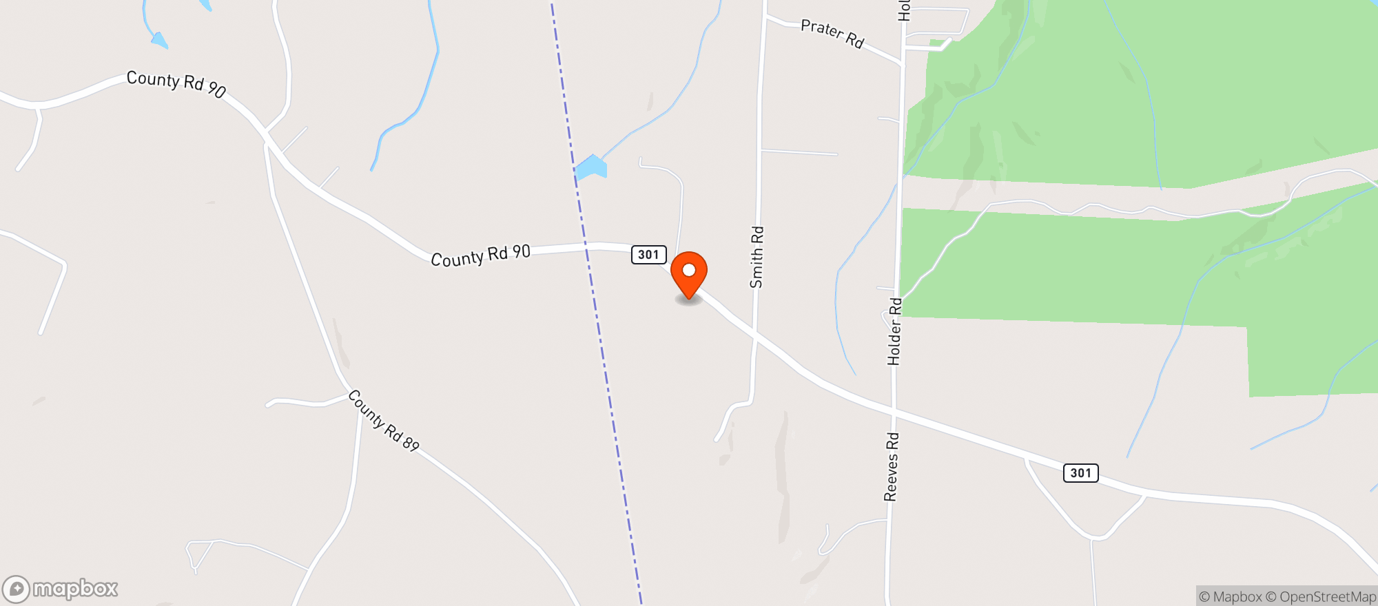Map showing B Mart