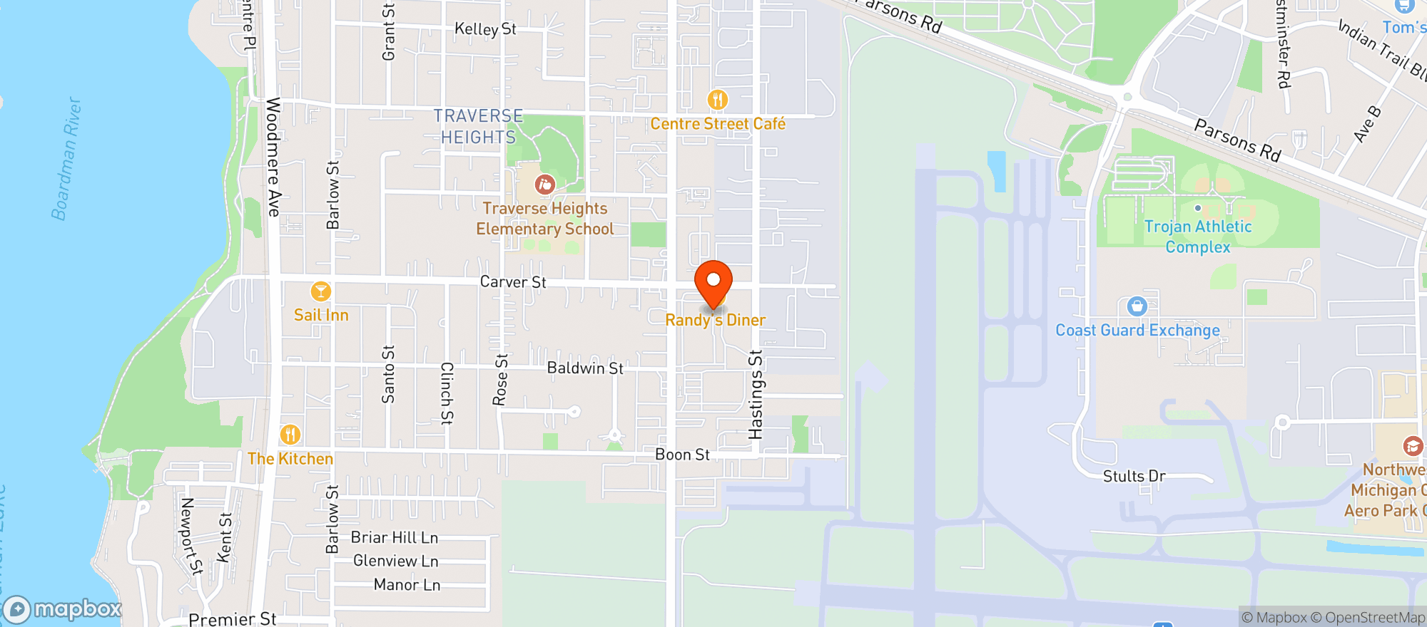 Map showing The Beverage Company