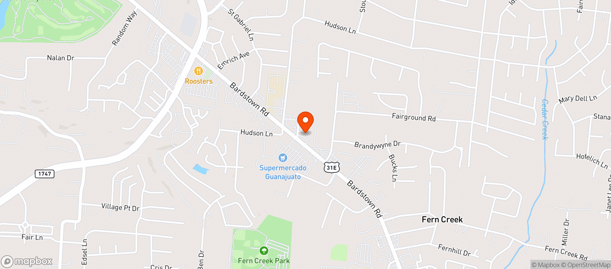 Map showing Cheer's Wine & Spirits