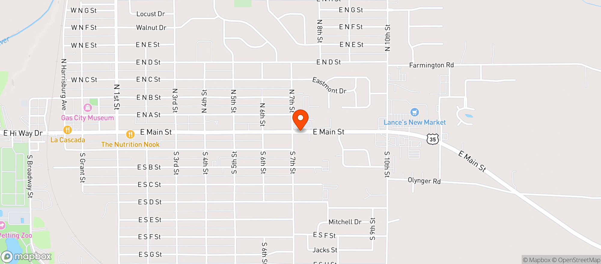 Map showing Save On Liquor