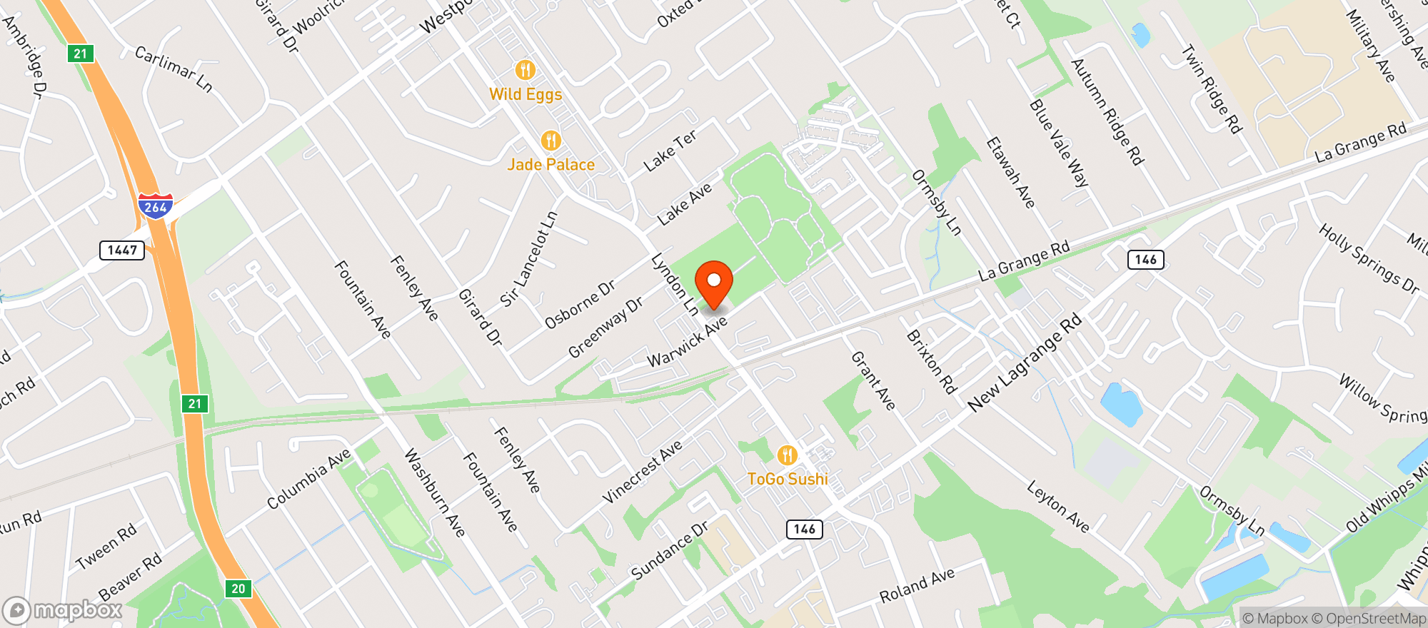Map showing Amyz Pub