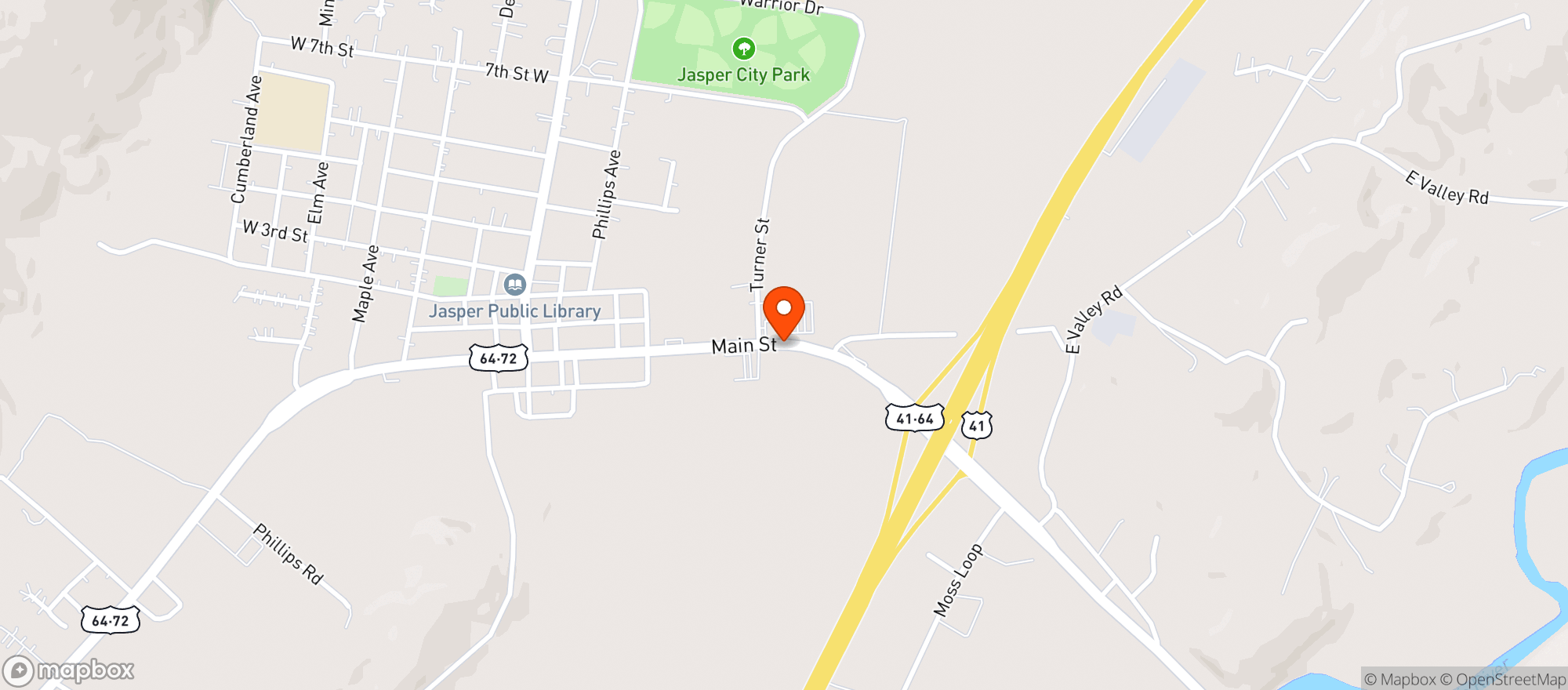 Map showing Ingles Supermarket