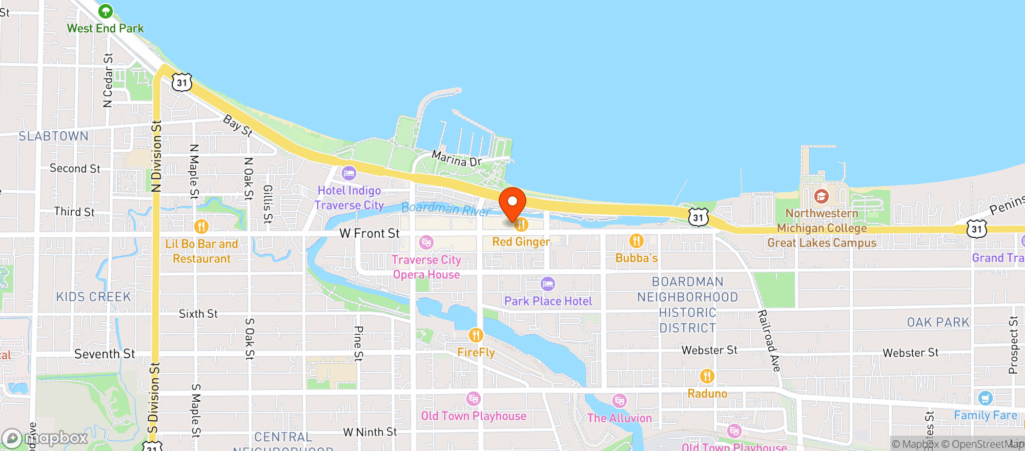 Map showing Amical