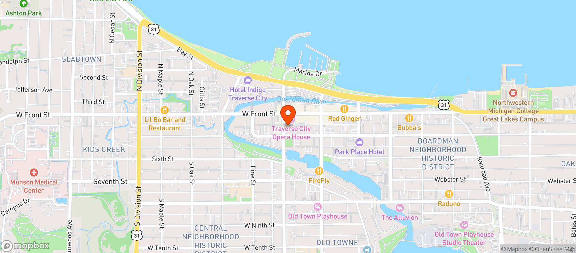 Map showing Union Street Station