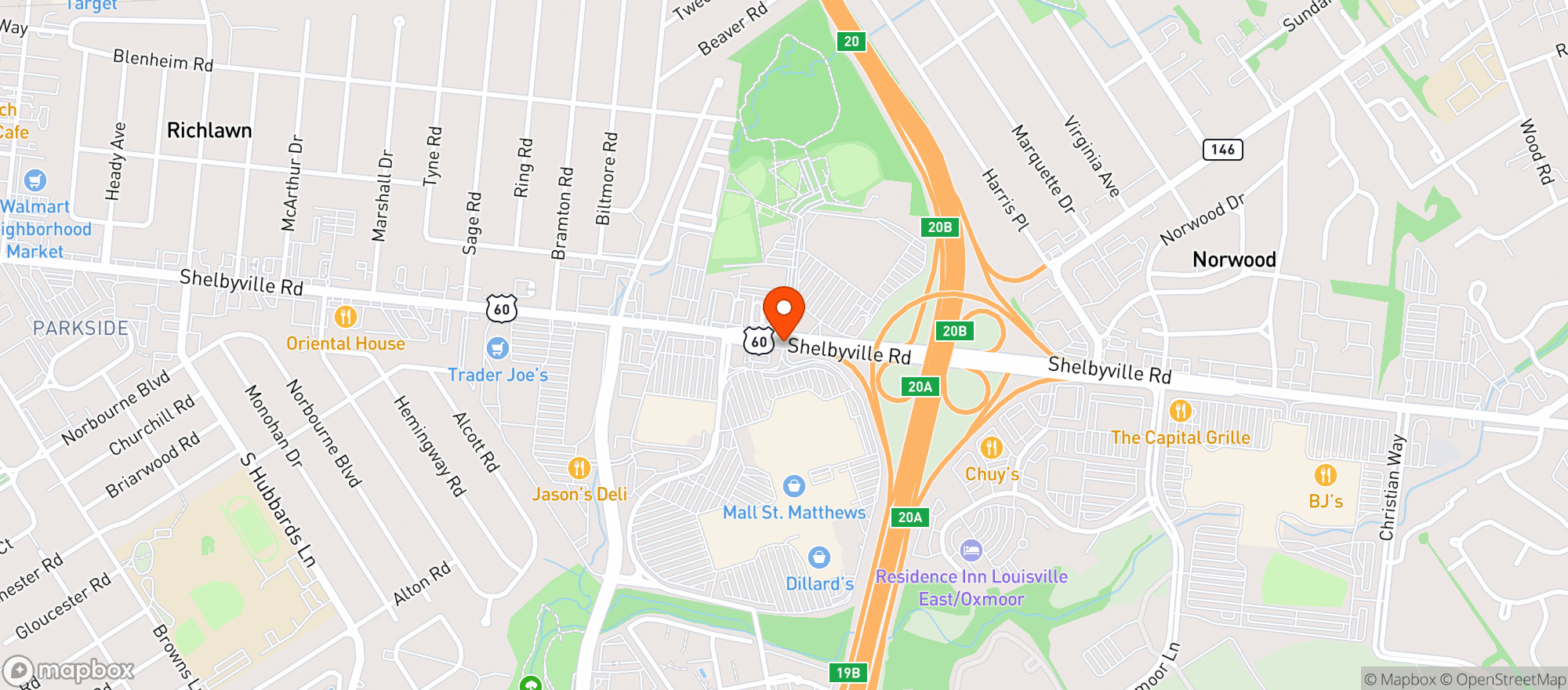 Map showing Gnc