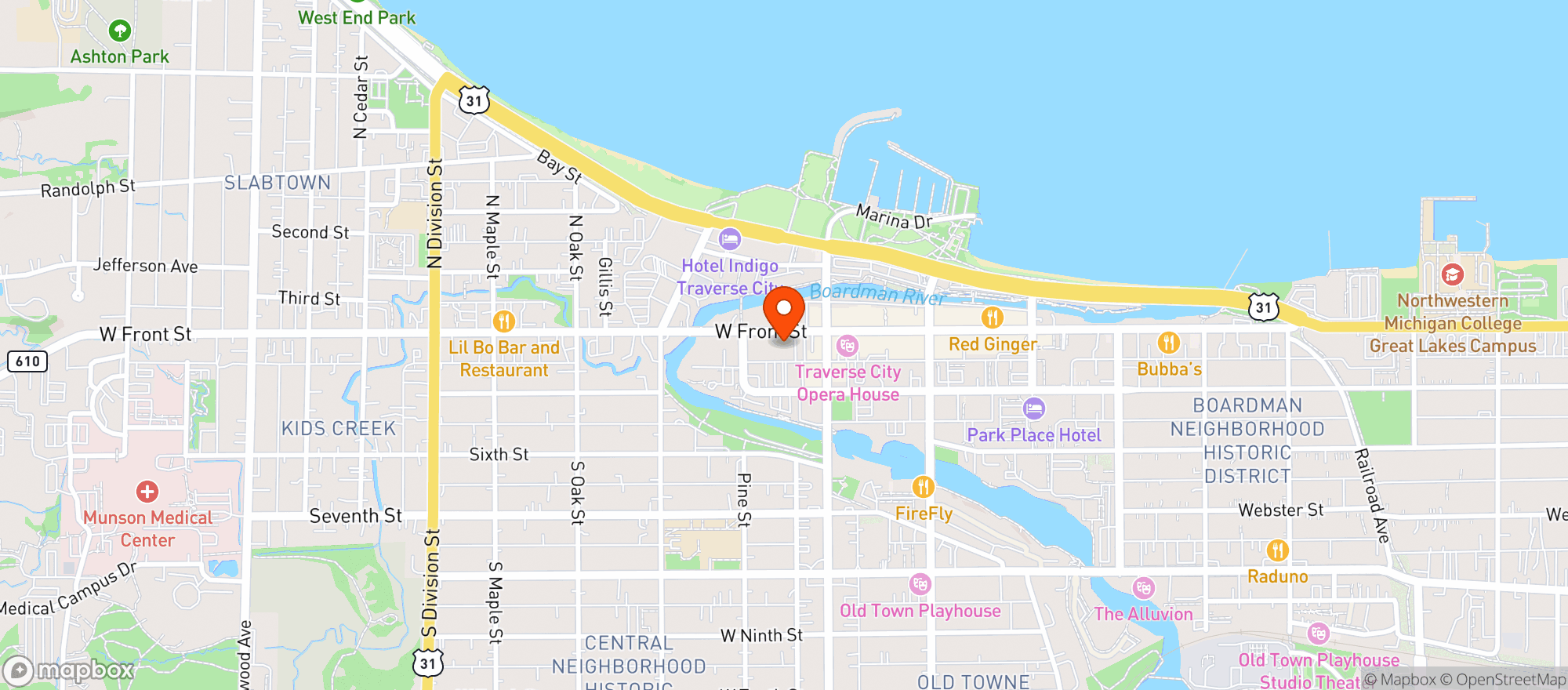 Map showing Tacos & Tequila