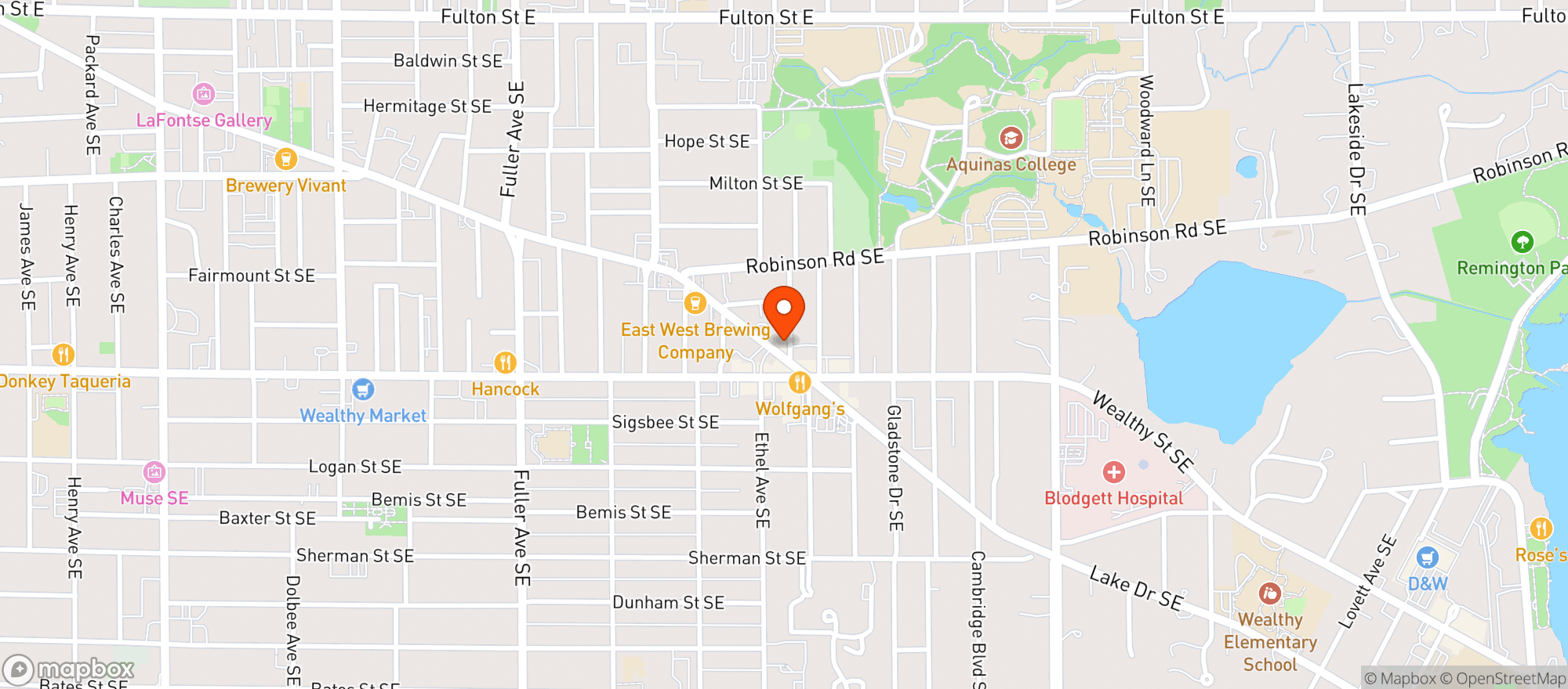 Map showing Smitty's Specialty Beverage