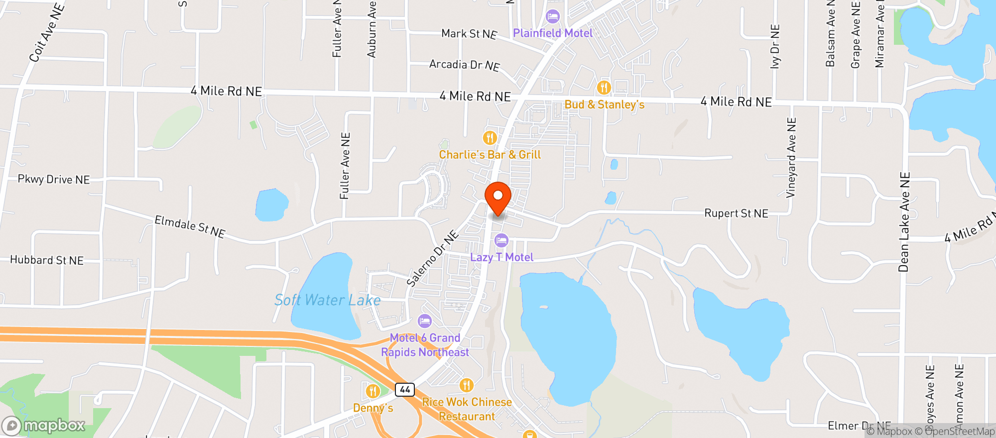 Map showing The Vineyard On Plainfield