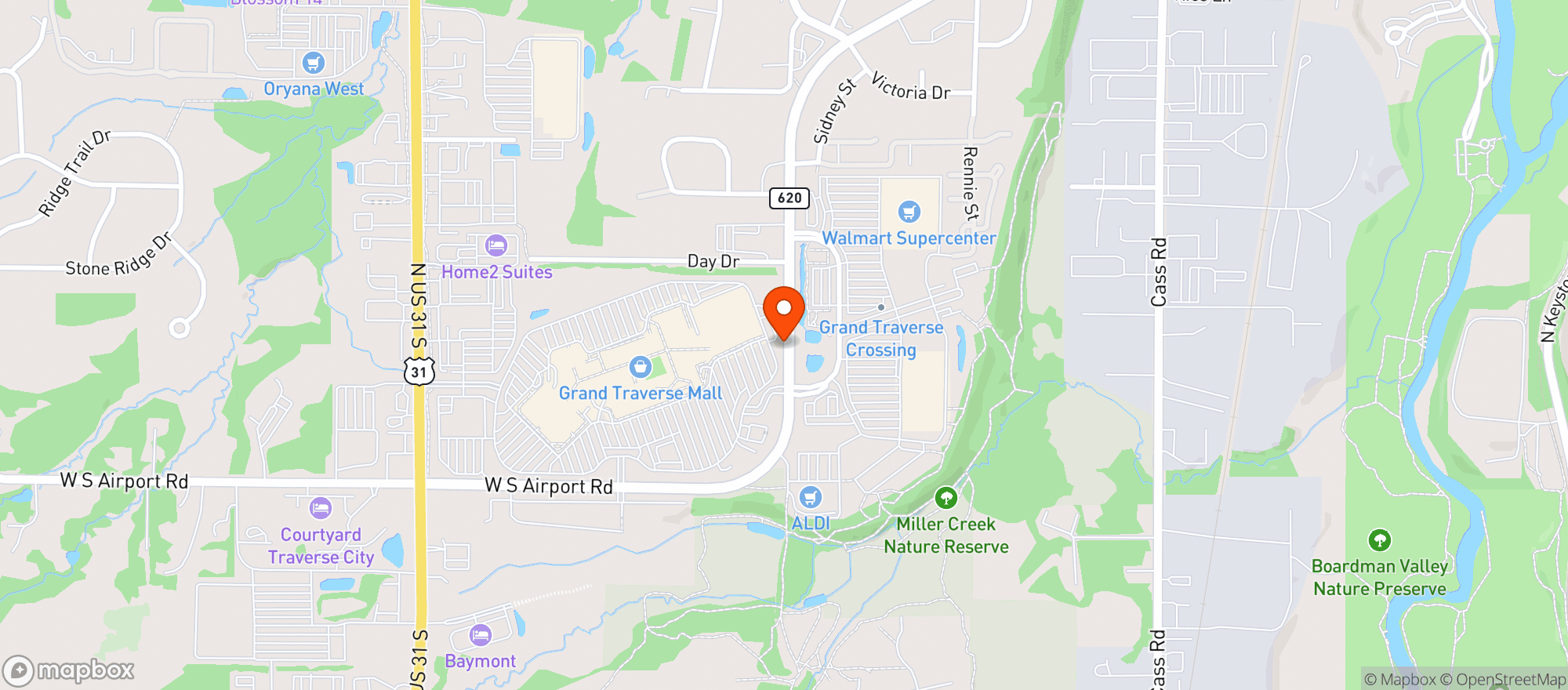 Map showing Target