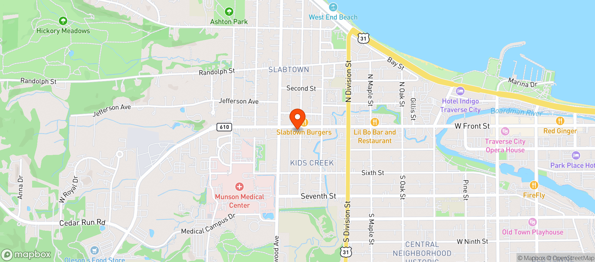 Map showing Loco Boys Brewing Co