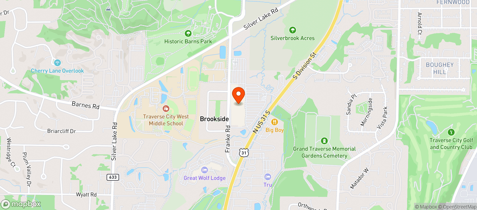 Map showing Meijer