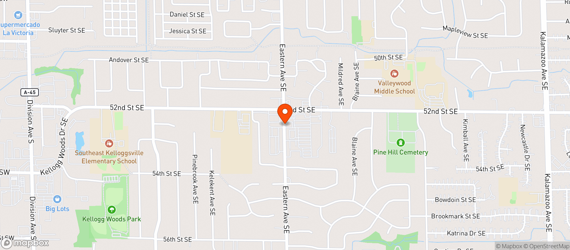 Map showing Barrel & Vine Liquor Store