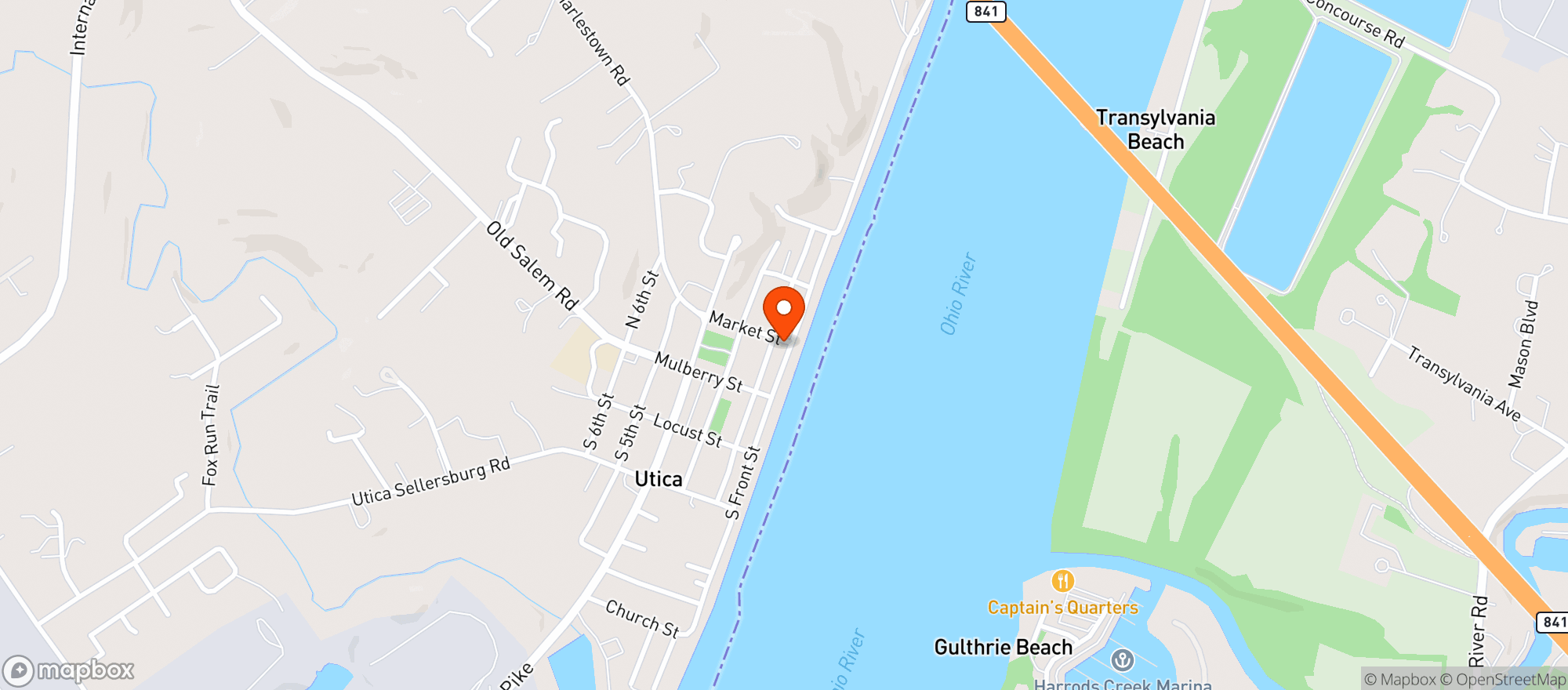 Map showing Sukhino Float Center and Salt Cave