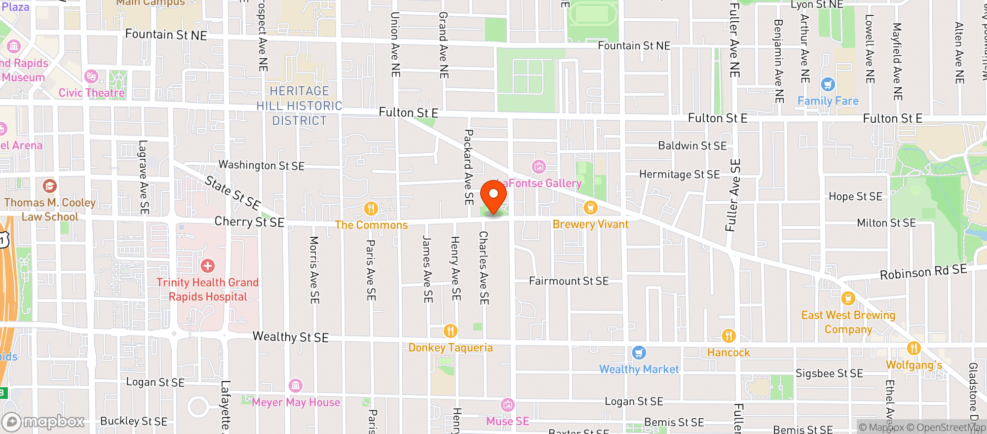 Map showing Cherry Hill Market