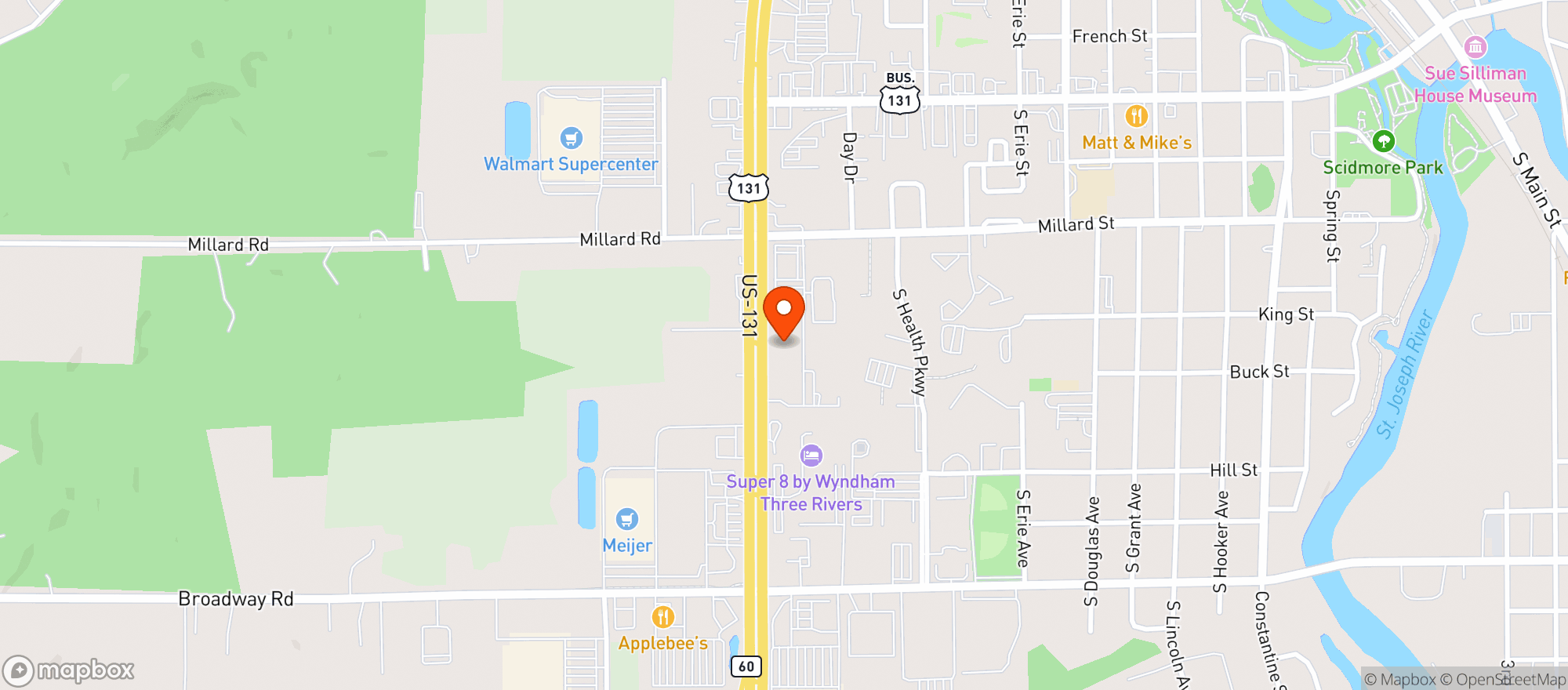 Map showing Harbor Farmz Provisioning Center
